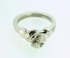 Anello di fidanzamento mani in fede, argento 925%°